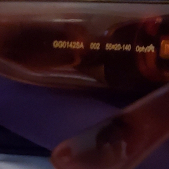 π₯SOLDπ₯πHPπGucci Avana Green 55mm Cat Eye Sunglasses - Picture 6 of 12